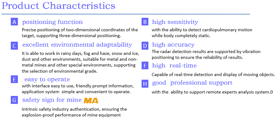 intrinsic safety radar vibration composite life detector